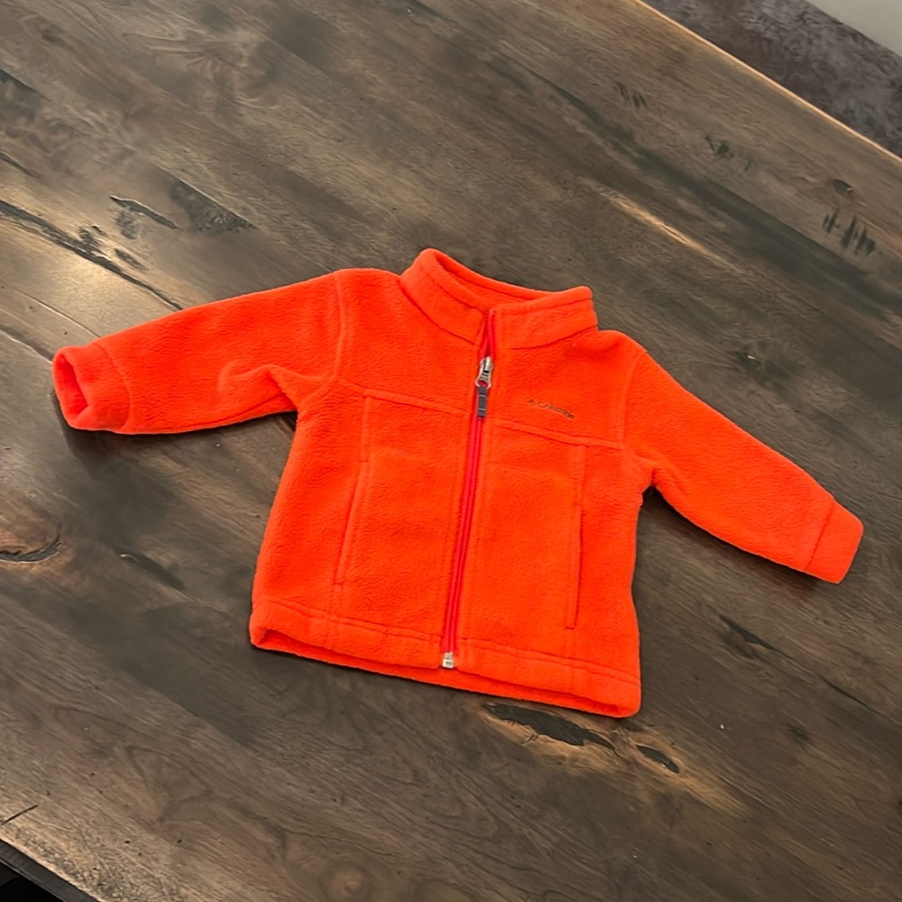 Columbia fleece zip up baby jacket